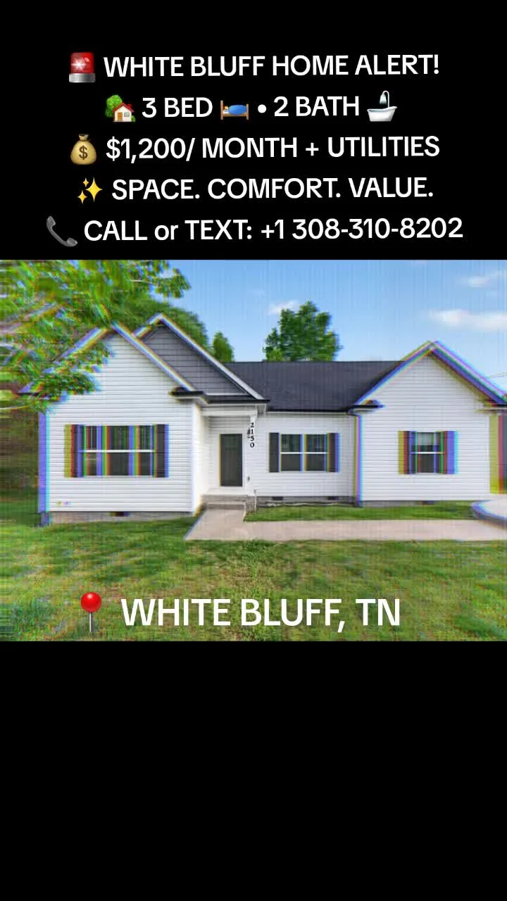 🏡 3 BEDROOM HOME FOR JUST $1,200/MONTH! 📍2150 Sunset Dr, White Bluff,