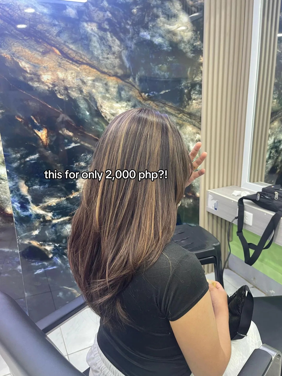 Ps: haircut not included. Balayage is 1,500, 500 for protein treatment