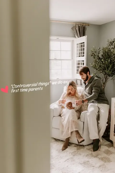 We do what works for us 🩵 #newparents #momtok #boymom #parentingtips #
