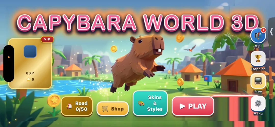 🎮 Dive into the wild world of Capybara World 3D! 🦫✨ Build, explore, an
