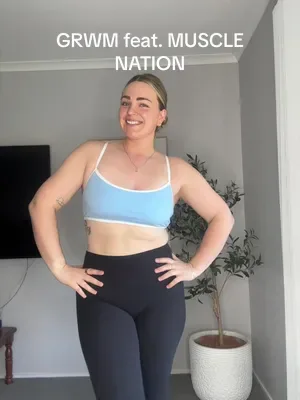 the fit is fire 🔥 @Muscle Nation wearing; - Goddess Bralette - Pacific
