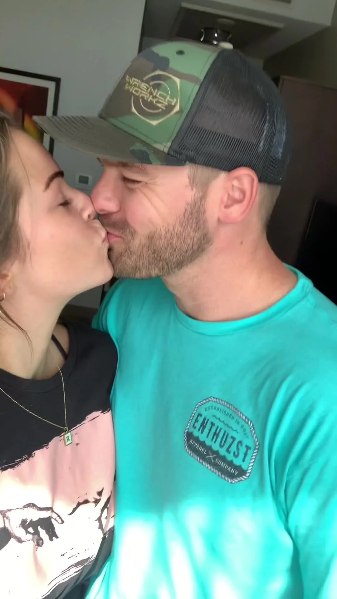 Awkward AF in the beginning.. but this blue collar couple sure knows h