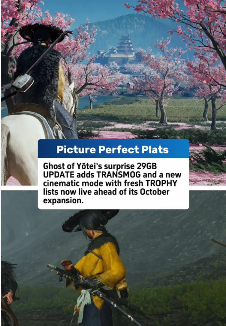 Ghost of Yōtei has received a surprise 29GB update ahead of its Comple
