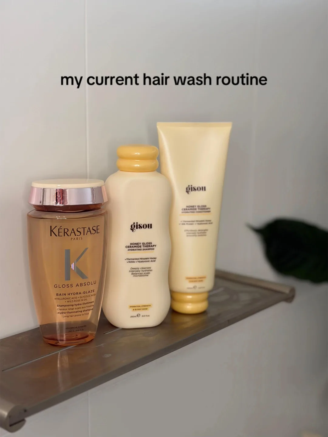 @Gisou honey gloss ceramide therapy shampoo & conditioner - these make
