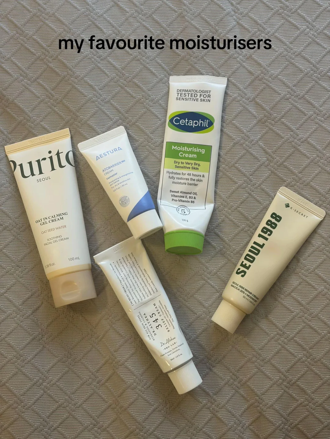 @PURITO SEOUL oat in calming gel cream @Cetaphil Australia moisturisin
