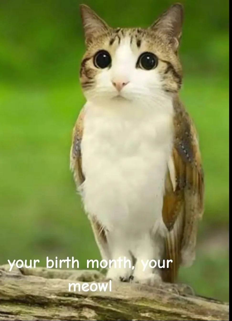 your month, your meowl #meowl #month #owl #meme #cat