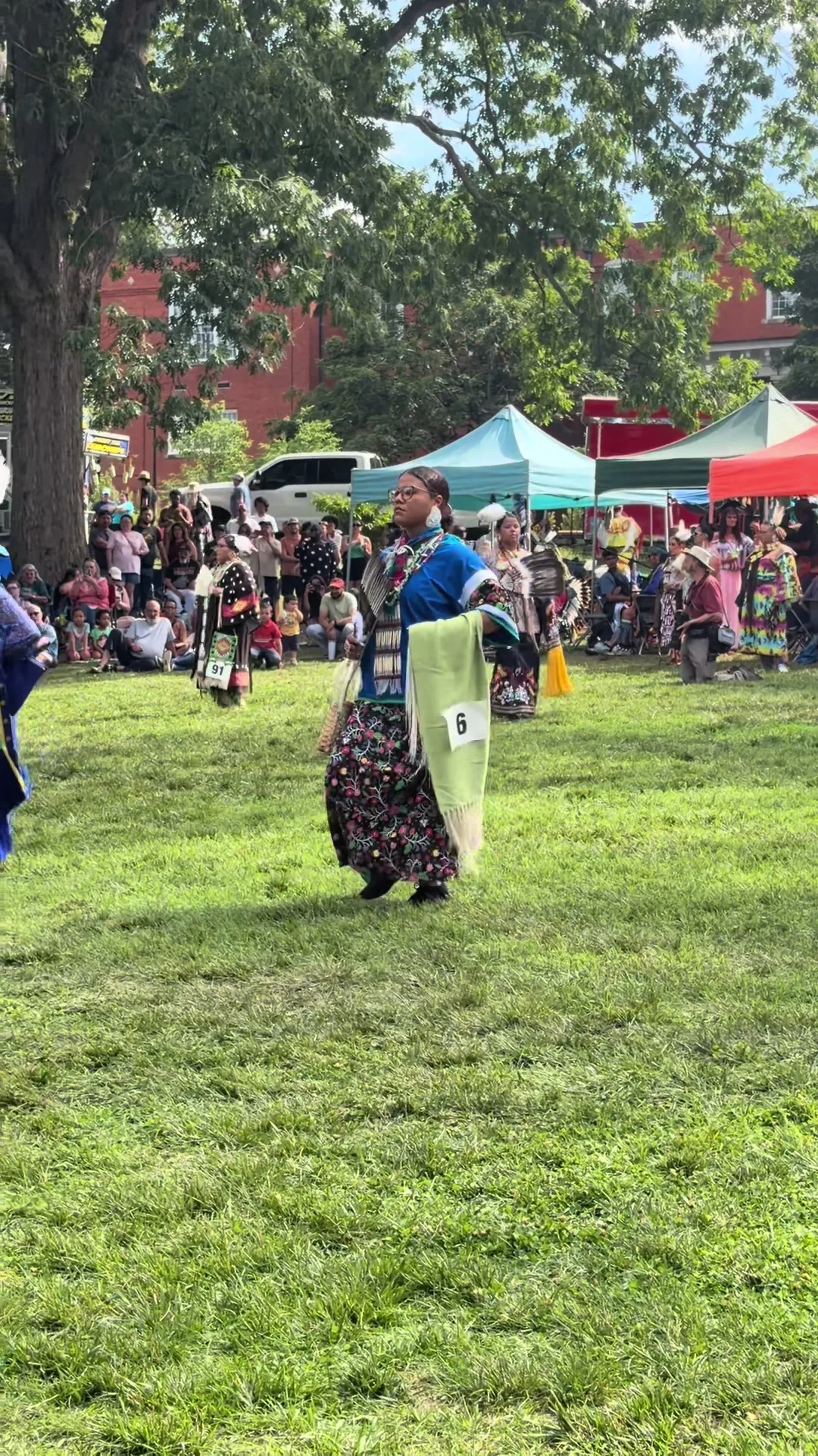 Come with me to Dix Park powwow! #regalia #fyp #nativeamericantiktok #