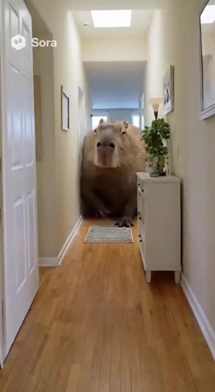 This capybara is HUGE 😂 #capybara #capybaratiktok #capybaralove #funny
