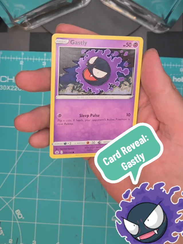 Card reveal: Gastly A really simple design on this one, but that smog