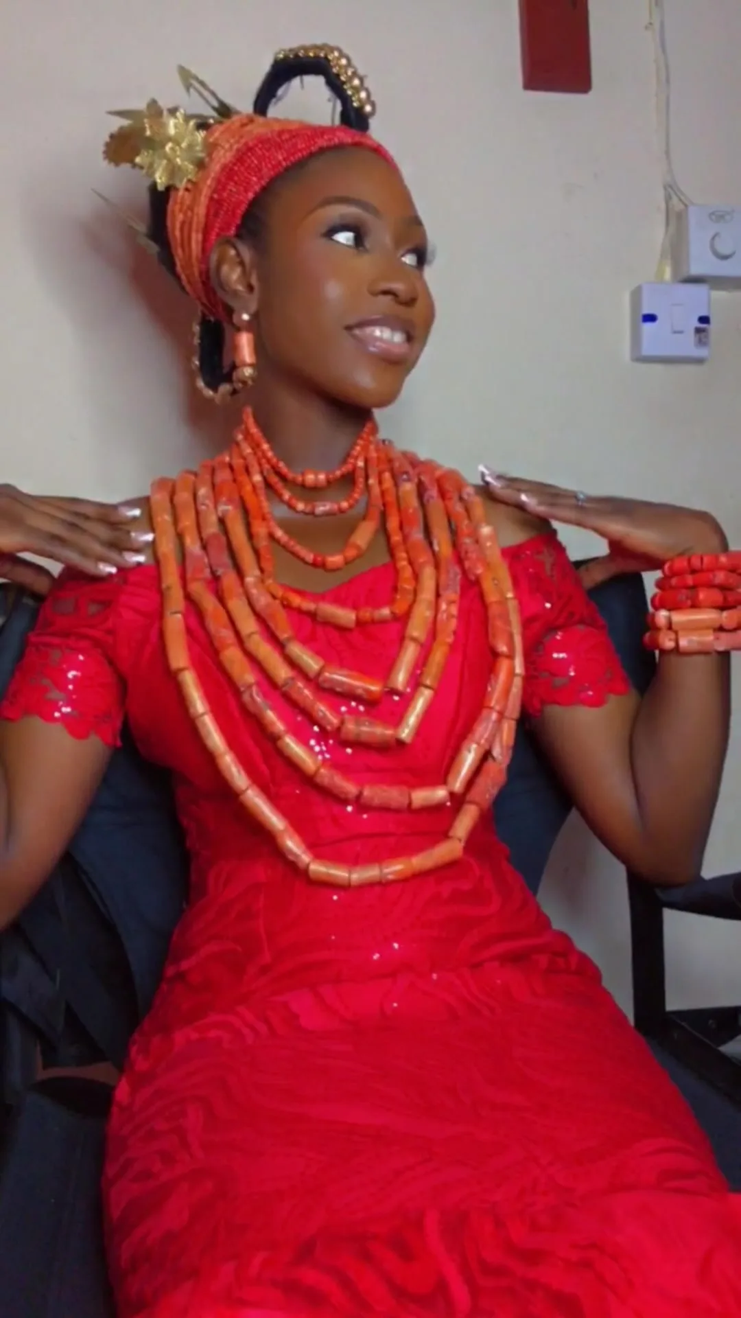 A VA bride🥰 There’s beauty in culture… Dress by @vickie’s atelier (VA)