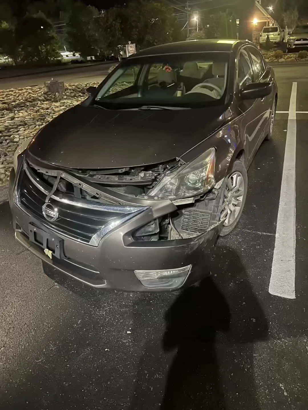 My daughter came out from work last night to find her car like this. I