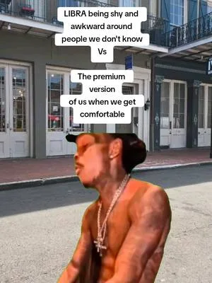 LIBRA being shy and  awkward around  people we don't know Vs The premi
